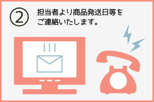 ②担当者よりご連絡